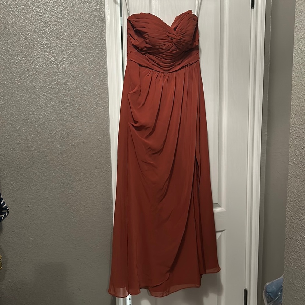 Azazie Terracotta Bridesmaid dress